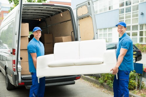 Man with van service helping with a local Pentonville move