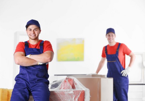 Man with van service helping with a Pentonville home move