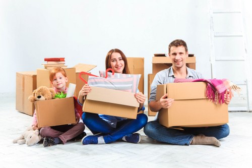 Unpacking boxes into rooms at a Pentonville property