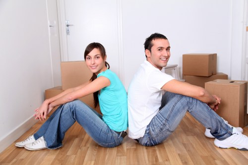 Checklist and packed items ready for a Pentonville house move