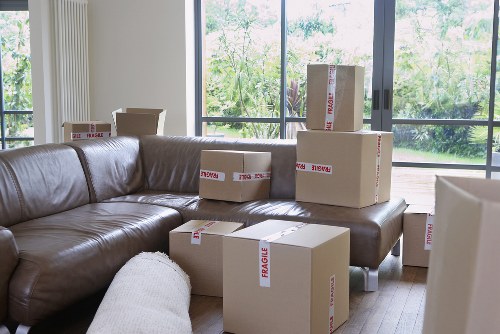 Loading furniture into a van for a Pentonville move
